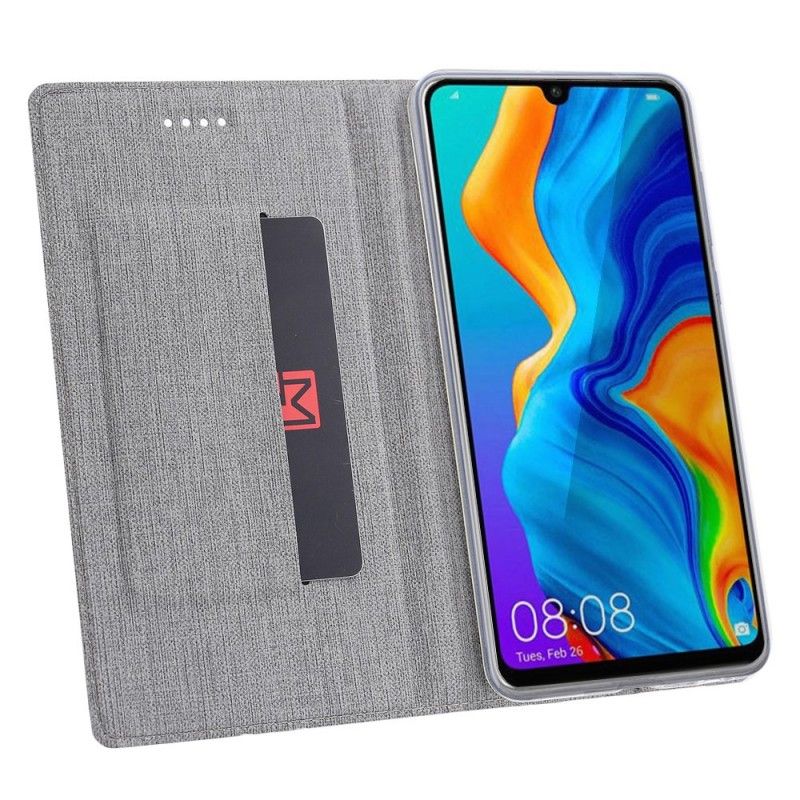 Folio Deksel Huawei P30 Lite Svart Strukturert