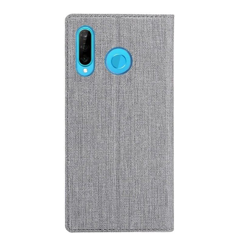 Folio Deksel Huawei P30 Lite Svart Strukturert