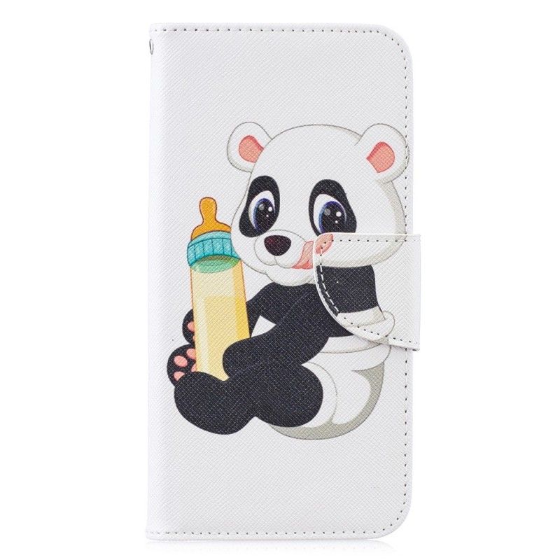 Lærdeksel Folio Deksel Huawei P30 Lite Mobildeksel Babypanda