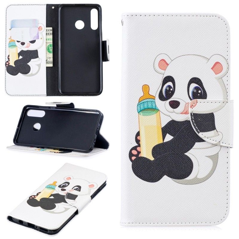 Lærdeksel Folio Deksel Huawei P30 Lite Mobildeksel Babypanda