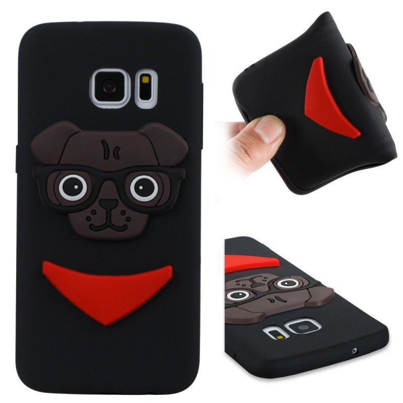 Deksel for Samsung Galaxy S7 Rosa 3D Nerdhund