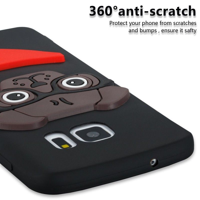 Deksel for Samsung Galaxy S7 Rosa 3D Nerdhund