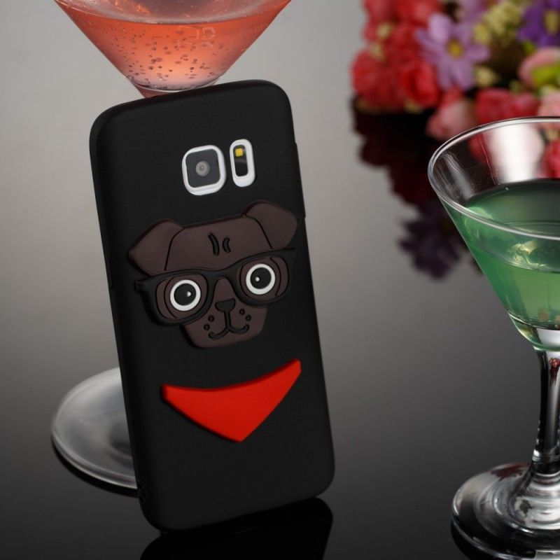 Deksel for Samsung Galaxy S7 Rosa 3D Nerdhund