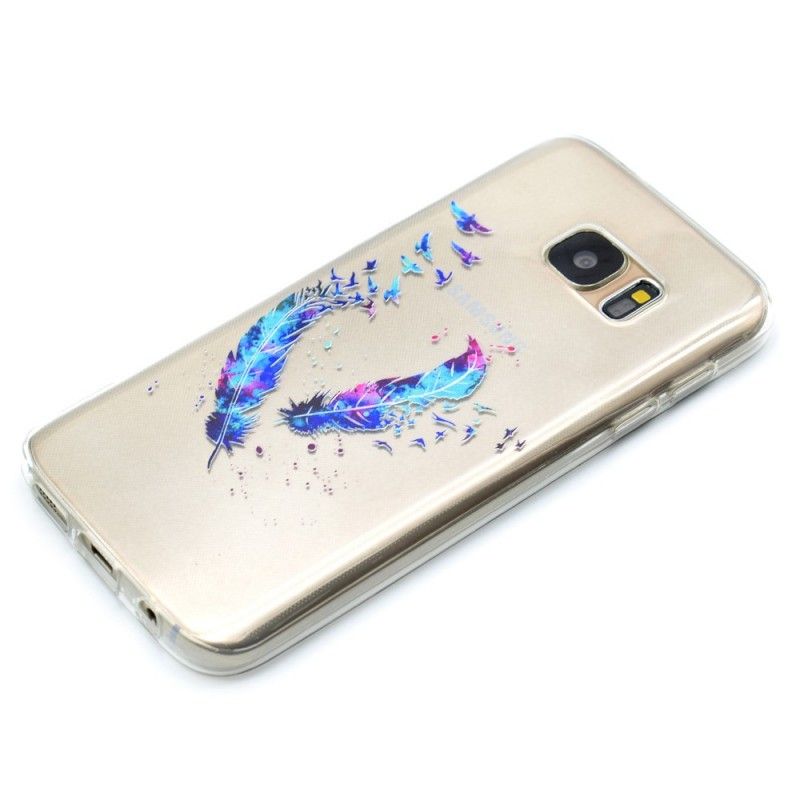 Deksel Samsung Galaxy S7 Gjennomsiktige Fjær Beskyttelse