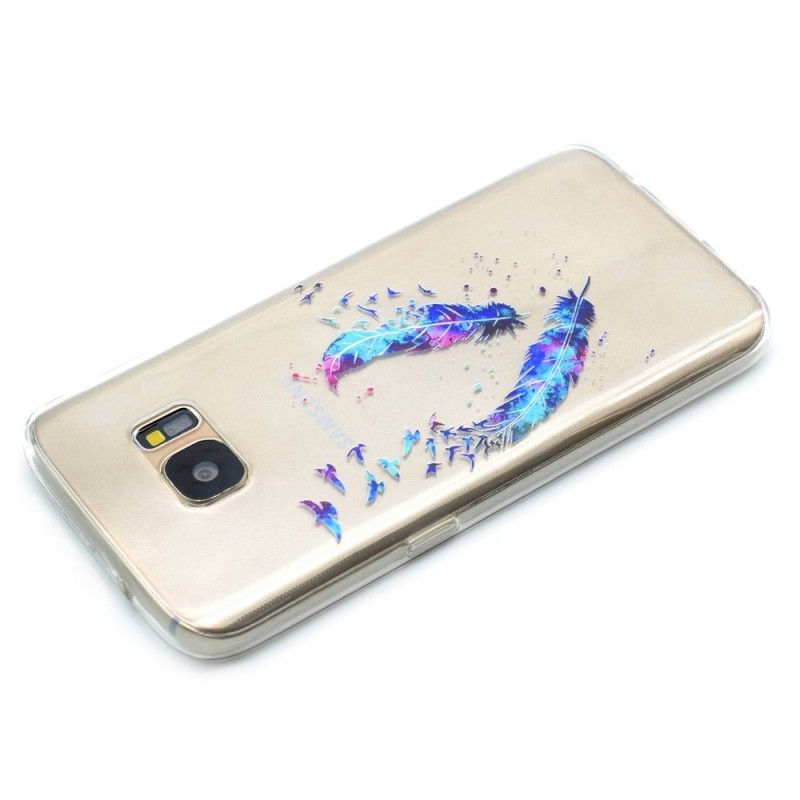 Deksel Samsung Galaxy S7 Gjennomsiktige Fjær Beskyttelse