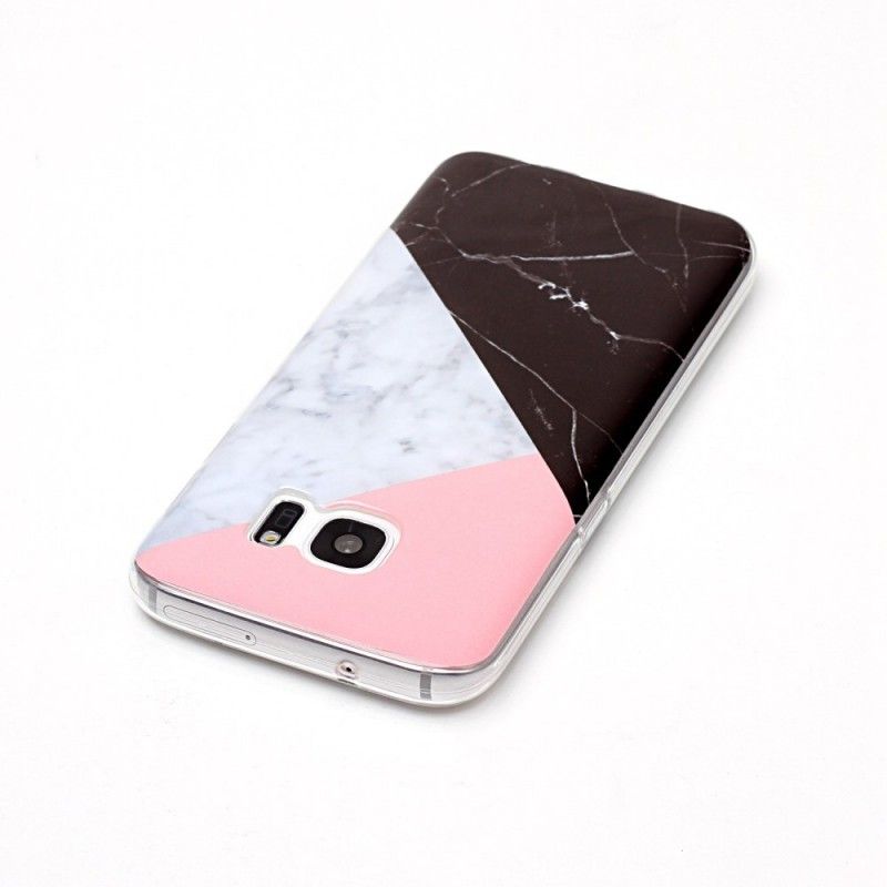 Deksel Samsung Galaxy S7 Mobildeksel Geometrisk Marmoreffekt