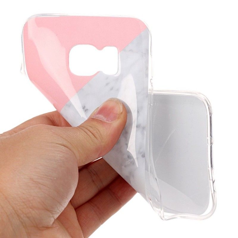 Deksel Samsung Galaxy S7 Mobildeksel Geometrisk Marmoreffekt