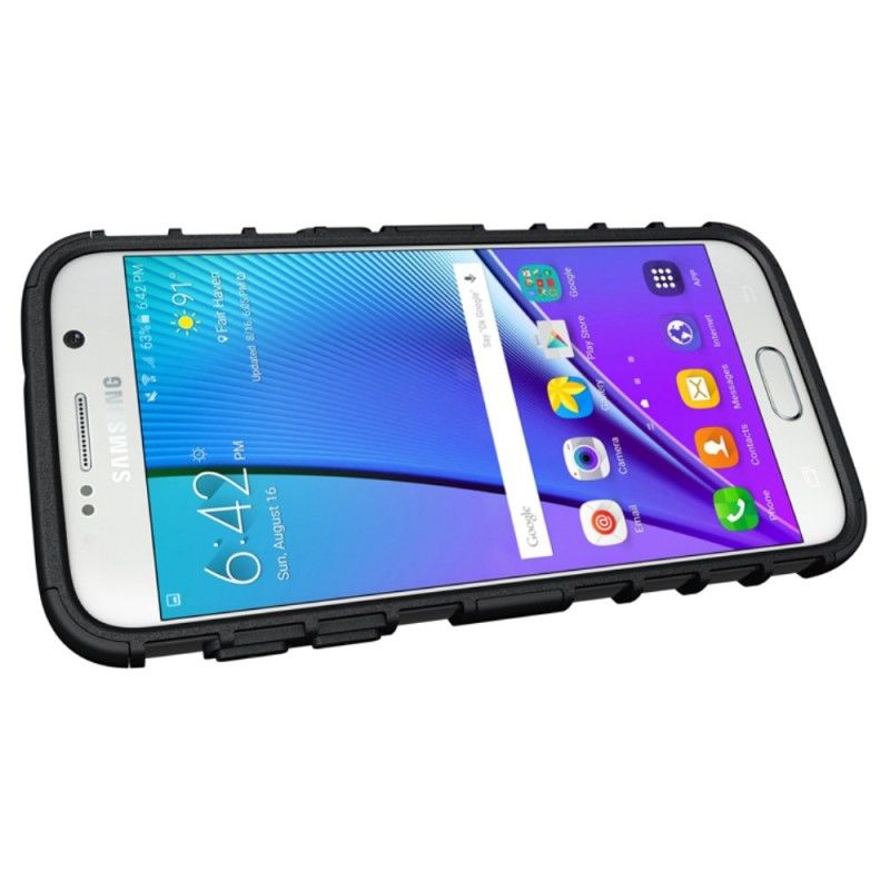 Deksel Samsung Galaxy S7 Svart Mobildeksel Ultrabestandig