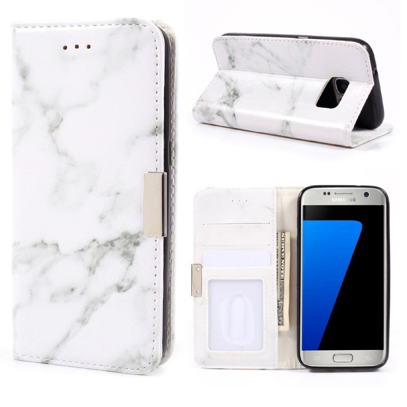 Folio Deksel for Samsung Galaxy S7 Marmor