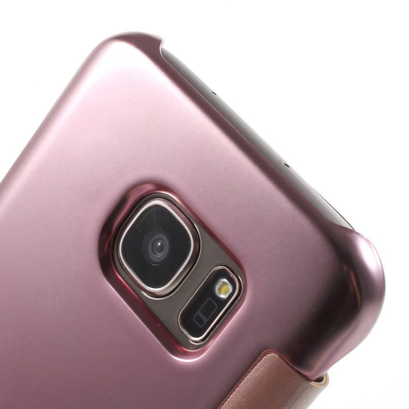 Vis Deksel Samsung Galaxy S7 Lyseblå Speil Og Læreffekt