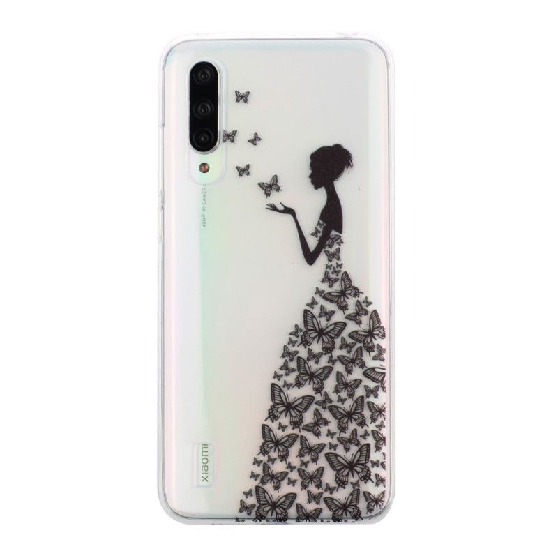 Deksel Xiaomi Mi A3 Gjennomsiktig Sommerfuglkjole