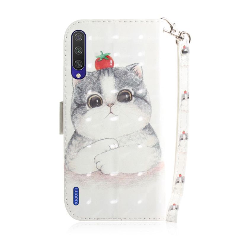 Folio Deksel Xiaomi Mi A3 Tomat På Tanga-Katten Anti-fall