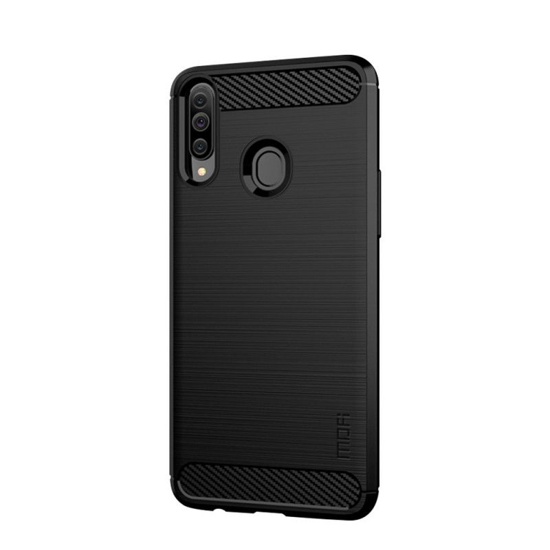 Deksel for Samsung Galaxy A20s Svart Mofi Børstet Karbonfiber