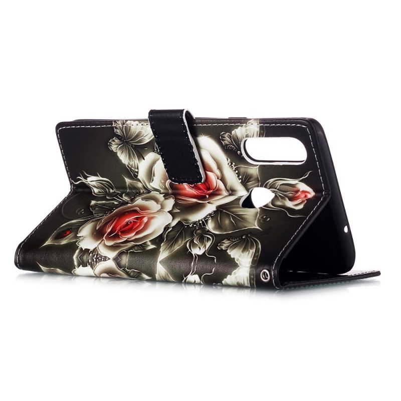 Folio Deksel for Samsung Galaxy A20s Gyldne Roser