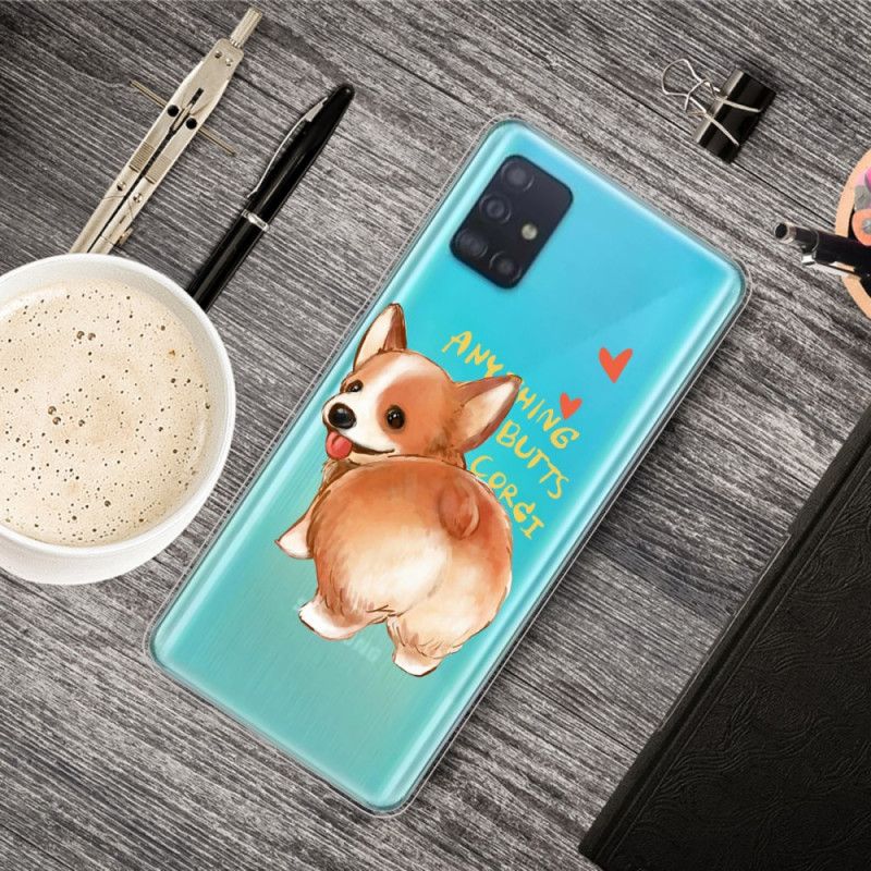Deksel Samsung Galaxy A51 Hunden Kysser Meg Beskyttelse