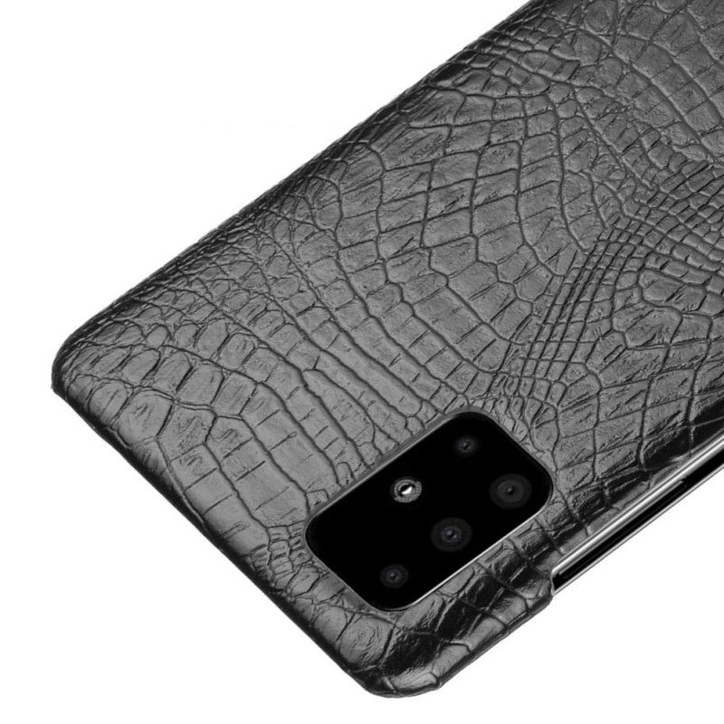 Deksel Samsung Galaxy A51 Svart Krokodillehudeffekt Anti-fall