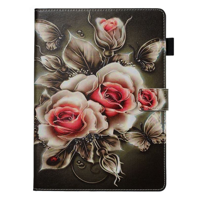 Folio Deksel Samsung Galaxy Tab S6 Blomsterbukett