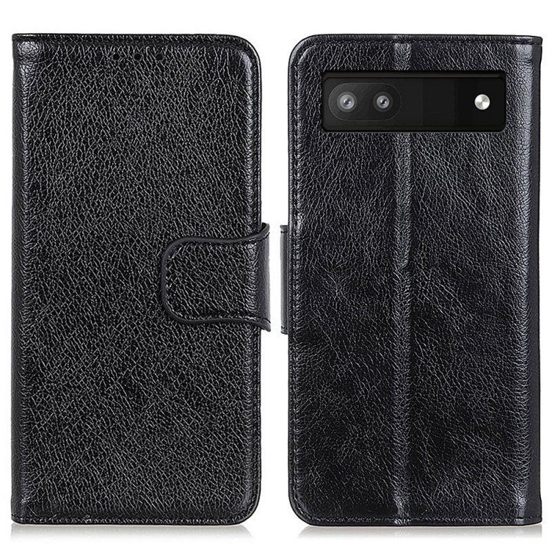 Folio Deksel Til Google Pixel 6A Napa Skinn