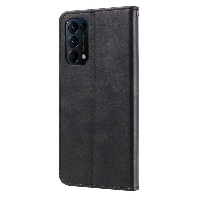 Folio Deksel Til Oppo Find X3 Lite Lommebok