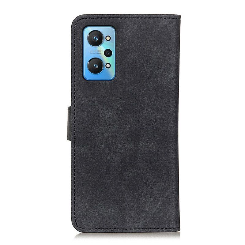 Folio Deksel Til Realme GT Neo 3T / Neo 2 Vintage Matt Skinneffekt Khazneh