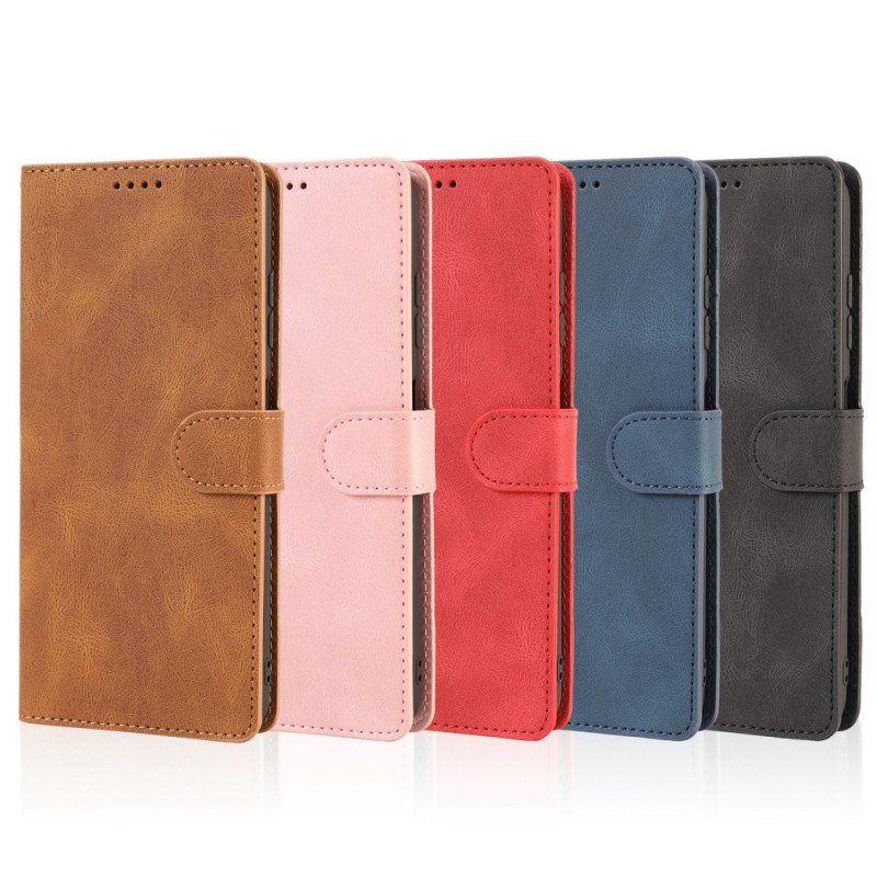 Folio Deksel Til Samsung Galaxy A53 5G Med Kjede Strappy Vintage Skinnstil