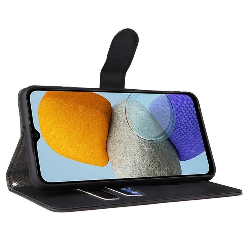 Folio Deksel Til Samsung Galaxy M23 5G Med Kjede Strappy Skin-touch