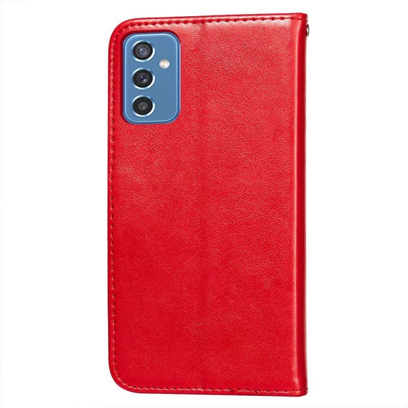 Folio Deksel Til Samsung Galaxy M52 5G Tykt Skinn