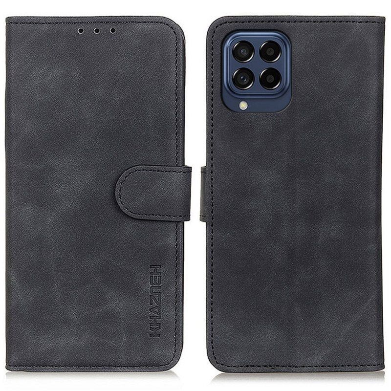 Folio Deksel Til Samsung Galaxy M53 5G Khazneh Vintage Skinneffekt