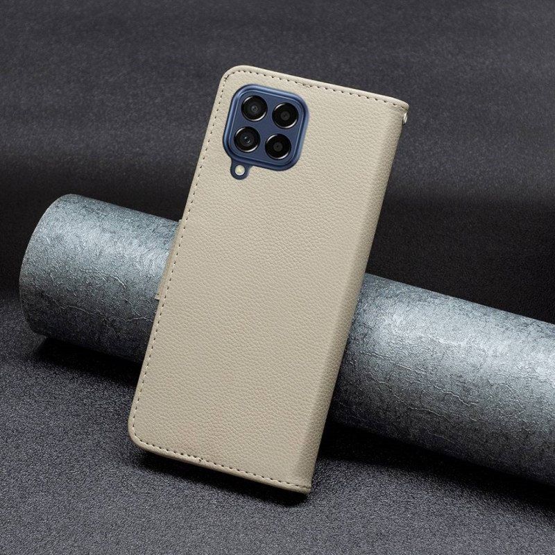Folio Deksel Til Samsung Galaxy M53 5G Med Kjede Skrå Stropplås