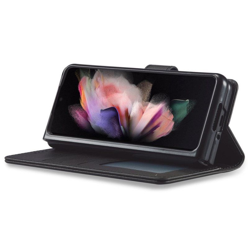 Folio Deksel Til Samsung Galaxy Z Fold 4 Lc. Imeeke Klassisk Kunstskinn