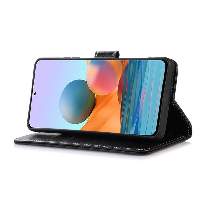 Folio Deksel Til Xiaomi 12 Pro Couture Skinneffekt