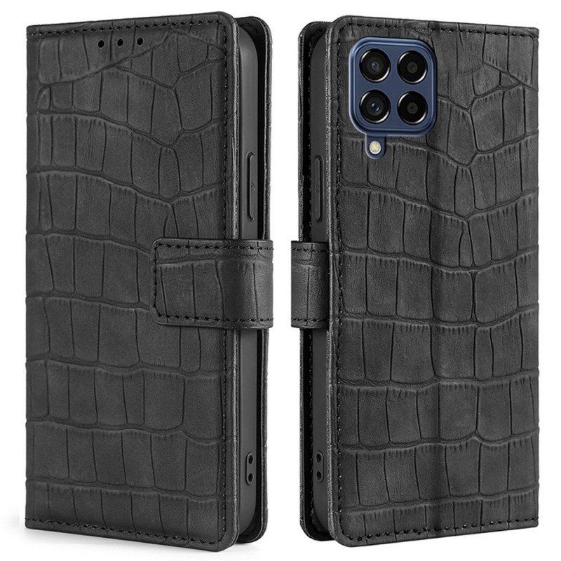 Lærdeksel Til Samsung Galaxy M53 5G Krokodilleskinnstil