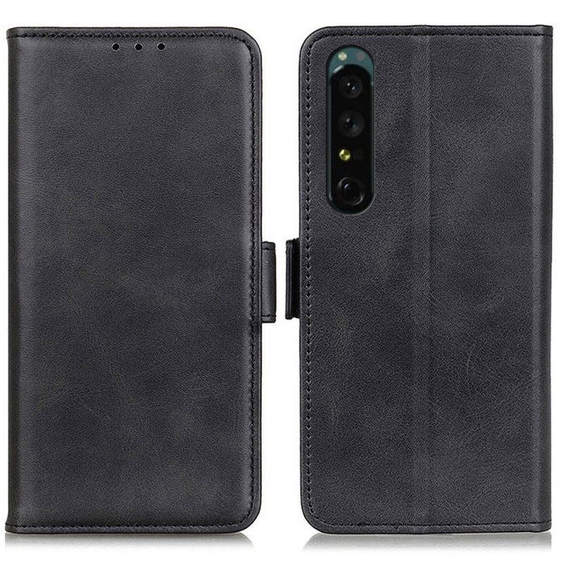 Lærdeksel Til Sony Xperia 1 IV Dobbel Lås